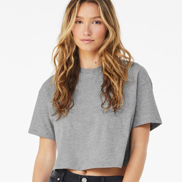 Bella Ladies Jersey Cropped T-Shirt Thumbnail