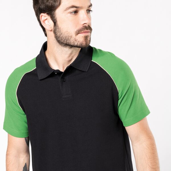 Polo baseball contrast polo shirt Thumbnail