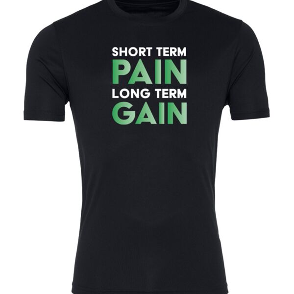 Short Term Pain, Long Term Gain - Cool Smooth Wicking T-Shirt Thumbnail