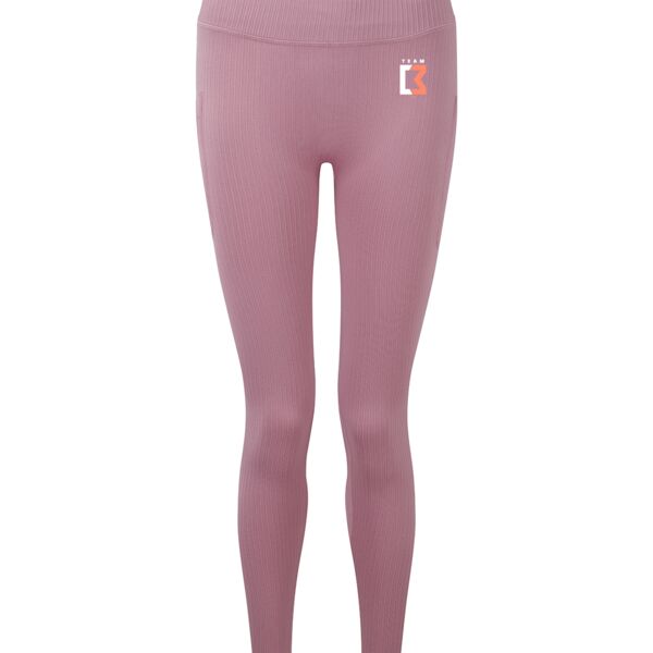 Women's ribbed seamless 3D fit multi-sport leggings Thumbnail