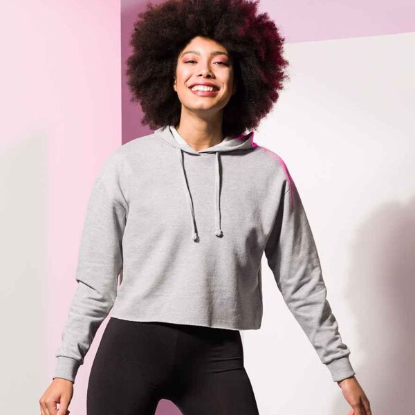 Women's cropped slounge hoodie Thumbnail