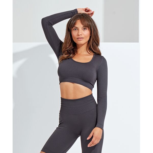 Women’s Ribbed Seamless '3D Fit' Crop Top Thumbnail