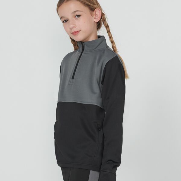 Kids 1/4 Zip Tracksuit Top Thumbnail