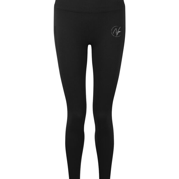 Women's ribbed seamless 3D fit multi-sport leggings Thumbnail
