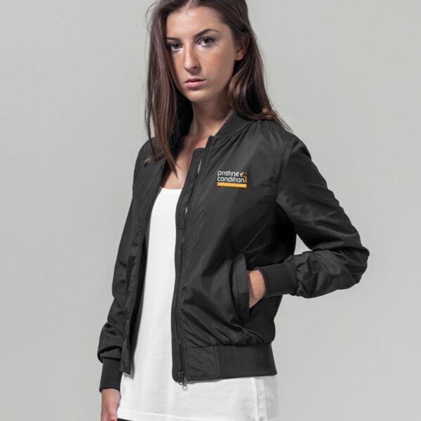 Women's Nylon Bomber Jacket Thumbnail