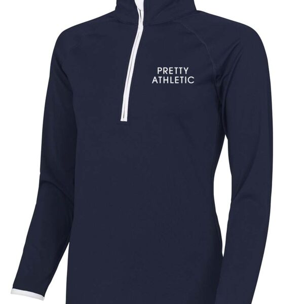 Girlie Half Zip Sweat Top Thumbnail