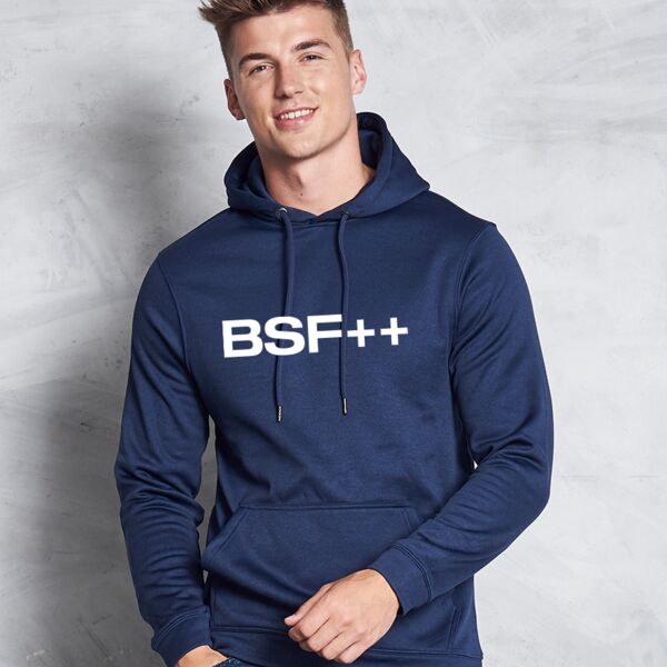 Sports polyester hoodie. Thumbnail