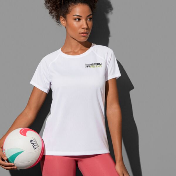 Ladies Sports Raglan Mesh T Thumbnail
