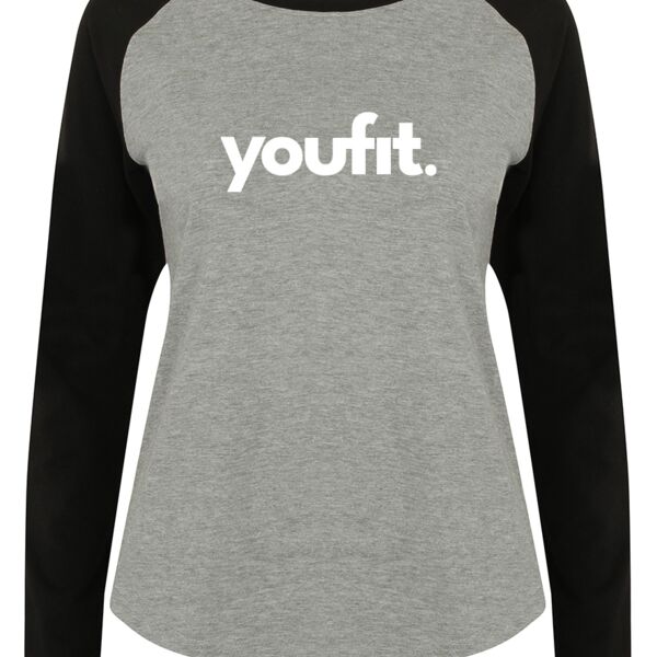 Women's long sleeve baseball t-shirt Thumbnail