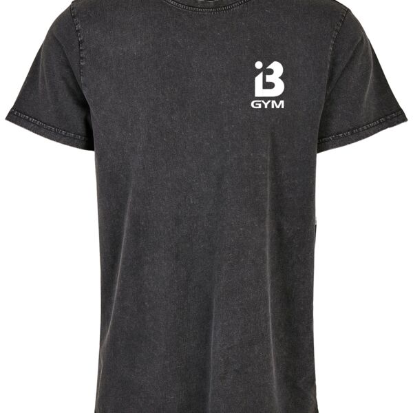 Acid washed round neck tee Thumbnail