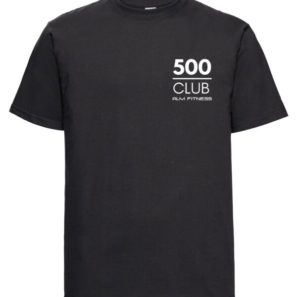 500 Club Classic Unisex Heavyweight Combed Cotton T-Shirt Thumbnail
