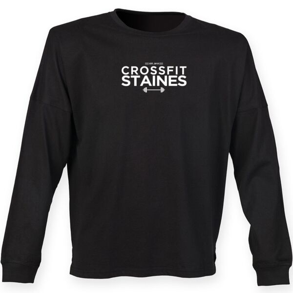 Unisex drop shoulder slogan top Thumbnail