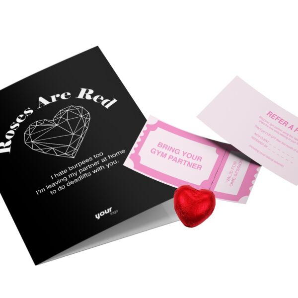 Valentines Day Card, Heart Chocolate and Referral Card Thumbnail