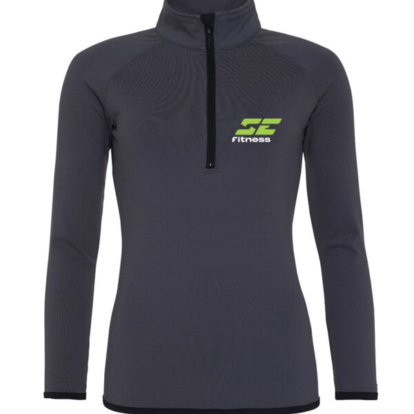 Girlie Half Zip Sweat Top Thumbnail