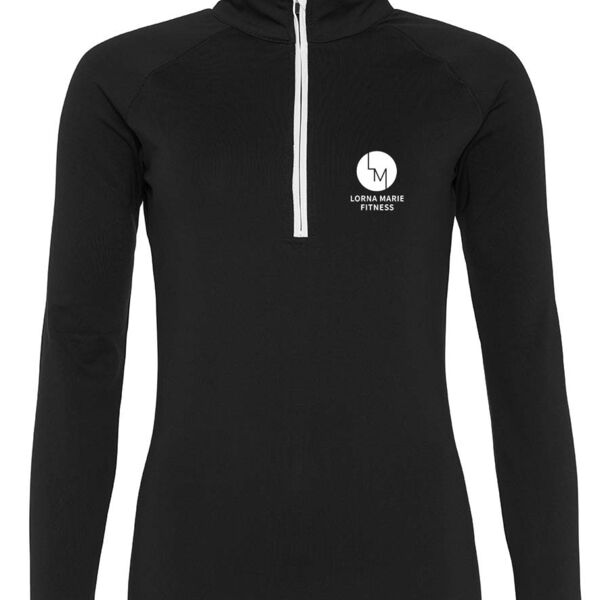 Girlie Half Zip Sweat Top Thumbnail