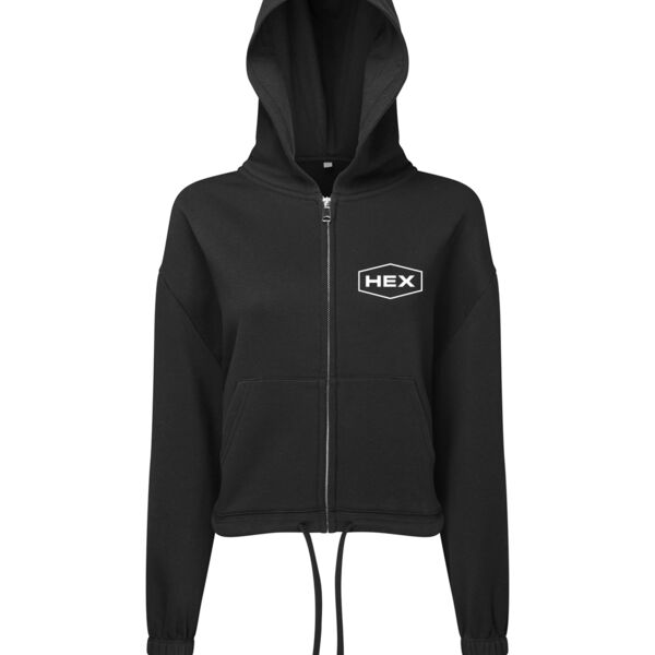 Women’s TriDri® recycled drawstring full-zip hoodie Thumbnail