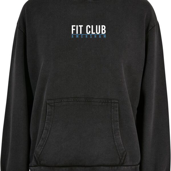 Women's acid washed oversized hoodie Thumbnail