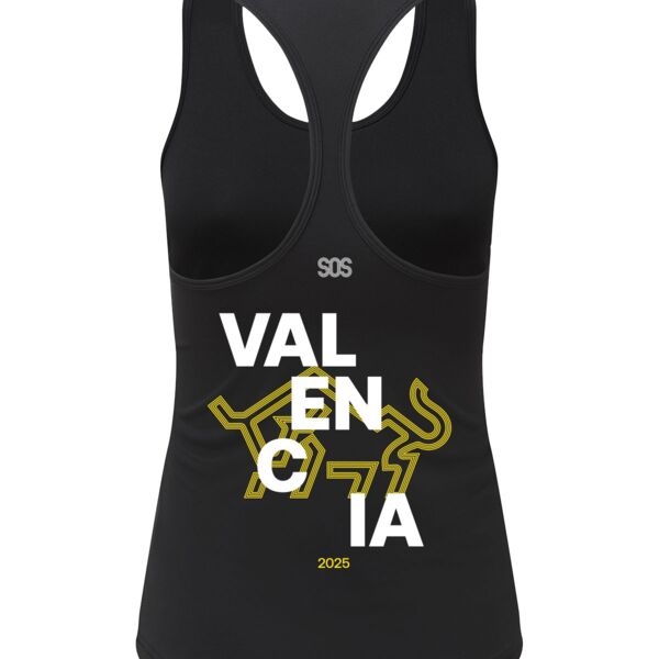 Women’s Recycled Performance Slim Racerback Vest - HYROX Valencia  Thumbnail