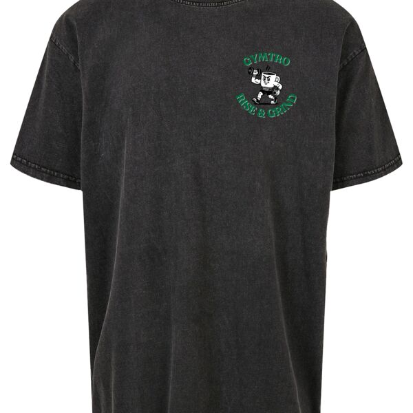 Rise & Grind Acid Washed Heavy Oversized Tee Thumbnail