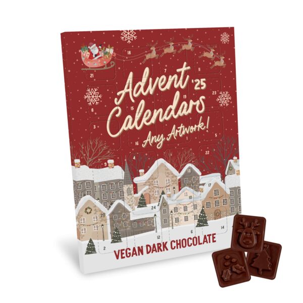 Maxi Advent Calendar - Vegan Dark Chocolate - 71% Cocoa Thumbnail
