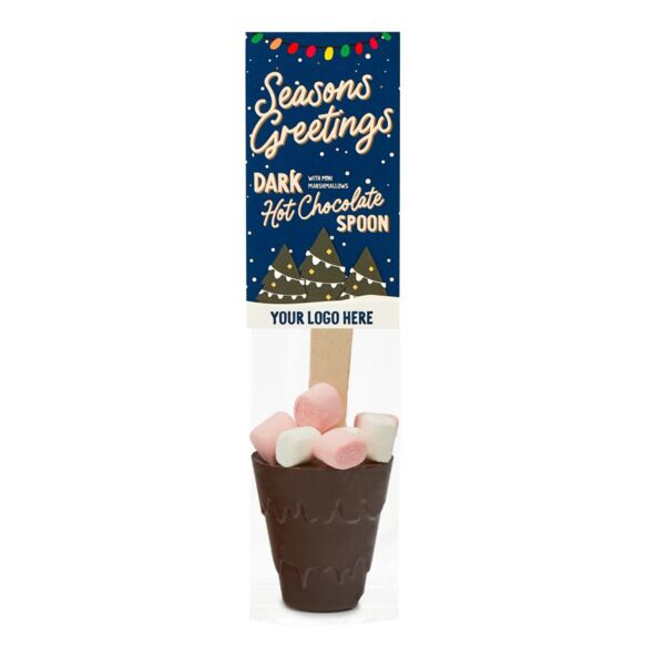 Eco Info Card - Hot Choc Spoon - Dark Chocolate with Mini Marshmallows Thumbnail