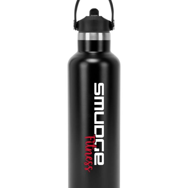 Vacuum sports water bottle with flip-up straw Thumbnail