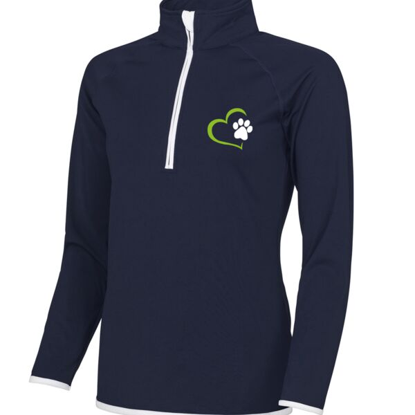 SkellyWAGS Girlie cool ½ zip sweatshirt Thumbnail