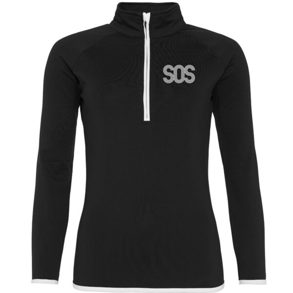 Girlie Half Zip Sweat Top Thumbnail