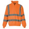 Hi-vis ¼ zip sweatshirt (HVK06) Thumbnail
